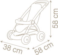 SMOBY Baby Nurse Chuli Pop New leļļu ratiņi, 7600254018