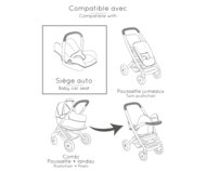 SMOBY leļļu krēsliņš 3in1, rozā, 7600240242