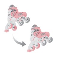 GLOBBER skrituļslidas Learning Skates 2 in 1, izmērs 26–29, pasteļrozā, 780-210