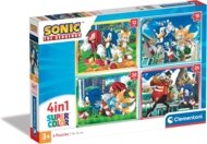 CLEMENTONI SONIC puzle, 4in1, 21522