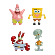 JADA SpongeBob SquarePants kolekcionējamas figūras, 4 gab., 6 cm, 9335302314R00