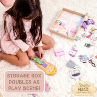 STORY MAGIC radošais komplekts Koka saģērbjama lelle, 201243