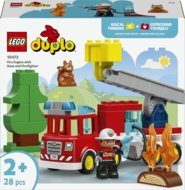10473 LEGO® DUPLO® Pilsēta, ugunsdzēsēju auto ar šļūteni un ugunsdzēsēju