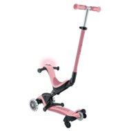 GLOBBER skrejritenis Go Up Deluxe Lights 360°, pasteļrozā, 699-310