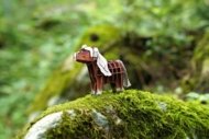 MAKEBUG 3D papīra puzle black forest horse, MB-D-0012