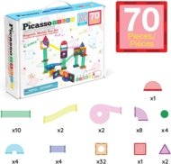 PICASSO TILES Magnētiskais konstruktors Marble Run 70 gab., PTG70