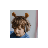 KIDYWOLF bezvadu bērnu austiņas ar maināmām lāča austiņām, KIDYEARS-BT-BEAR