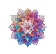 ROWOOD Koka puzle Mistiskais Mandalas Zieds, TA001
