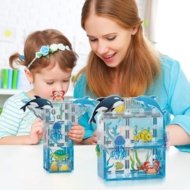 PICASSO TILES Magnētiskais konstruktors ar 8 figūrām Aquarium 26 gab., PTQ25