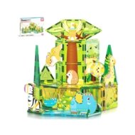 PICASSO TILES Magnētiskais konstruktors ar 8 dzīvniekiem Safari 46 gab., PTQ12