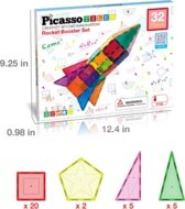 PICASSO TILES Magnētiskais konstruktors Rocket Booster 32 gab., PT32