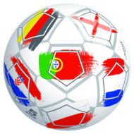 JOHN JS Flags vinila futbola bumba, 230 mm, 50789  