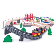 WOODY dzelzceļa sliežu komplekts Cable Bridge, 02192111