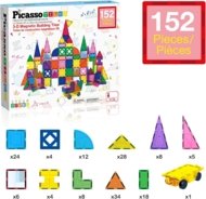 PICASSO TILES Magnētiskais konstruktors 3D 152 gab., PT152