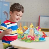 PICASSO TILES Magnētiskais konstruktors ar 8 dinozauriem figures 26 gab., PTQ23
