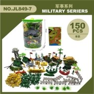Militārais rotaļu komplekts, 150 gab., 2208Y0002