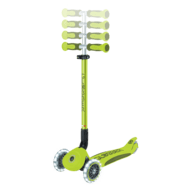 GLOBBER skrejritenis Go Up Deluxe Flash Lights, laima zaļš, 748-606