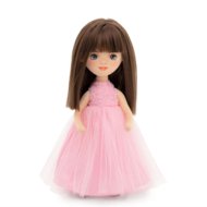SWEET SISTERS lelle Sophie ar gaiši rozā kleitu un rozēm 32cm, SS03-03