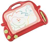 Magnētiskā zīmēšanas un rakstīšanas tāfele, sarkana, 2310K0223