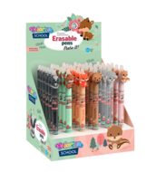 COLORINO Dzēšamā pildspalva Little foxes assort., 02718PTR