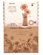 ROWOOD koka konstruktors Gaiši oranža gerbera, TW111