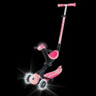 GLOBBER skrejritenis Go Up Deluxe Flash Lights, pasteļrozā, 748-710