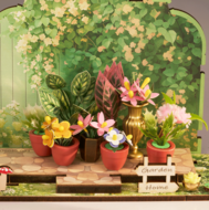 ROLIFE koka konstruktors Zaļais strūklaku dārzs, DS049