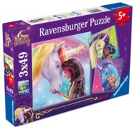 RAVENSBURGER puzle Unicorn Academy Magic and Friendship, 3x49 gab., 12004163