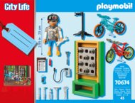 PLAYMOBIL CITY LIFE Velosipēdu darbnīcas komplekts, 70674