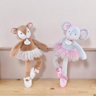DOUDOU ET COMPAGNIE mīksta lelle - balerīna pele 30cm, DC3975