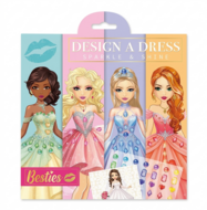 BESTIES DESIGN A DRESS radošā grāmatiņa, 140053