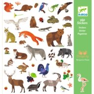 DJECO uzlīmju komplekts Fauna (160 gab.), DJ09285