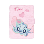 STITCH DISNEY A5 pūkaina piezīmju grāmatiņa, rozā, 99527PTR