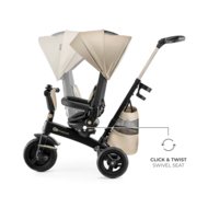 KINDERCRAFT trīsritenis EASYTWIST, smilškrāsas, KREASY00BEG0000