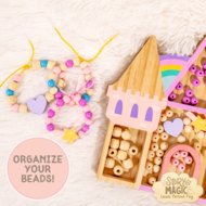 STORY MAGIC radošais komplekts Koka pils pērlītes, 205526