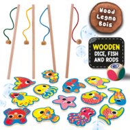 LISCIANI MONTESSORI BABY Magnētiska makšķerēšanas spēle Fish Fun 32gab., 98354