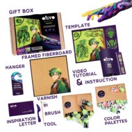 OKTO MANGA 3D mākslas komplekts Zeme 30x40 cm, 20038