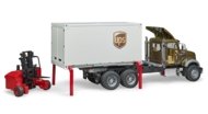 BRUDER 1:16 MACK Granite UPS loģistikas kravas automašīna ar iekrāvēju, 02828