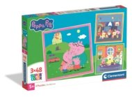 CLEMENTONI puzle Peppa Pig, 3x48 gab., 25001
