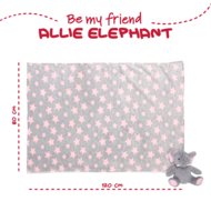 PERLETTI Mīksta plīša rotaļlieta ar segu Allie elephant, 13068
