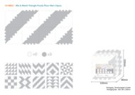 SUNTA trijstūru puzles paklājs Mix and Match, 1018B3-C