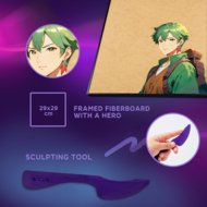 OKTO MANGA 3D mākslas komplekts Zeme 30x40 cm, 20038