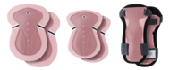 GLOBBER ceļu un elkoņu aizsargu komplekts, rozā, JUNIOR XS, 541-210