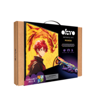 OKTO MANGA 3D mākslas komplekts Uguns 30x40 cm, 20039