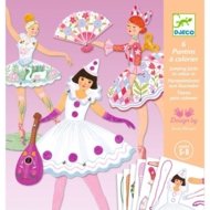 DJECO Kustīgas papīra lelles Balerīnas, DJ09649