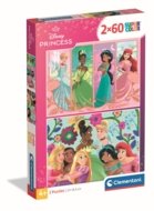 CLEMENTONI Puzle Disney Princess 2025, 2x60 Gab., 24824