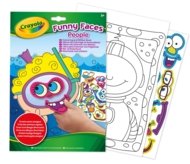 CRAYOLA radošais komplekts Color & Sticker Funny Faces People, Funny Faces Animals, sortiments, 25-7351