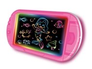 Zīmēšanas un rakstīšanas tāfele ar krāsu apgaismojumu, rozā, 2410K0087