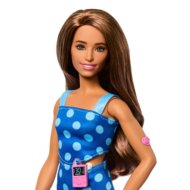BARBIE Fashionistas lelle – Zilā punktiņkleita, HYT97