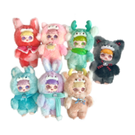 MIYOO 2 plīša lelle ar vinila sejiņu, 20 cm, sortiments, YL0334